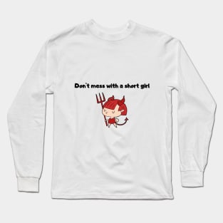 short evil girl Long Sleeve T-Shirt